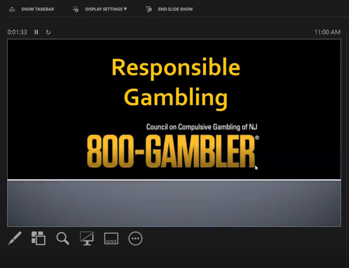 Responsible gambling certificate